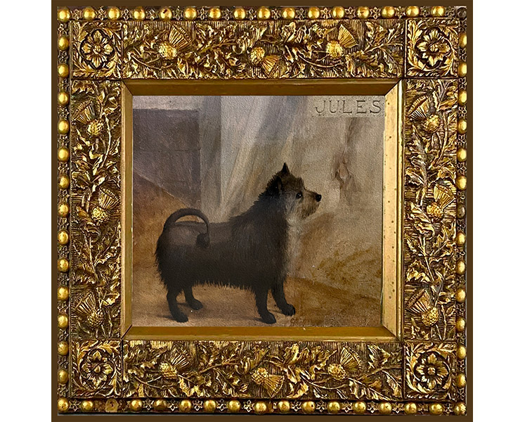 un chien du Louvre